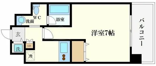 WillDo九条南【607号室】の間取り