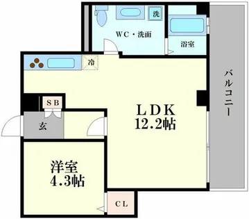 EASE【3階】の間取り