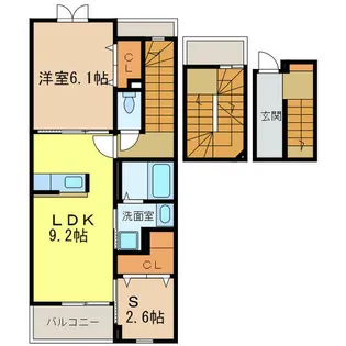 アルファコート【3階】の間取り