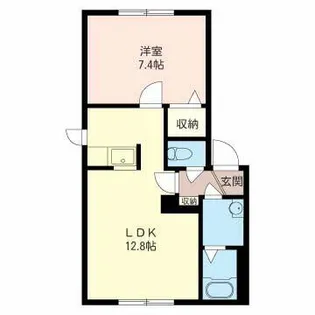 ベルフローラ【00102号室】の間取り