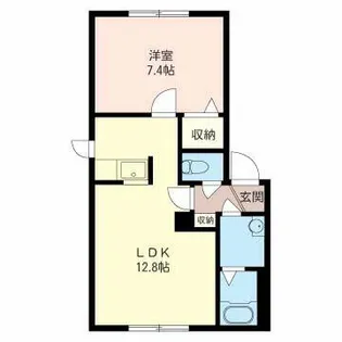 ベルフローラ【00202号室】の間取り