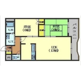 Corsa五稜郭【403号室】の間取り