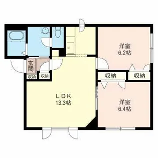 ガーデン・ハイムII【00202号室】の間取り