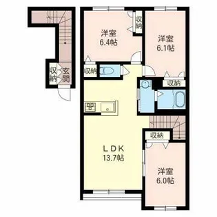 BlissI【00203号室】の間取り