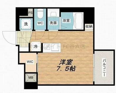 ファーストフィオーレ天王寺空堀町【3階】の間取り