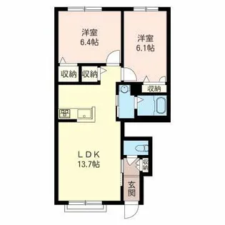 BlissI【00103号室】の間取り