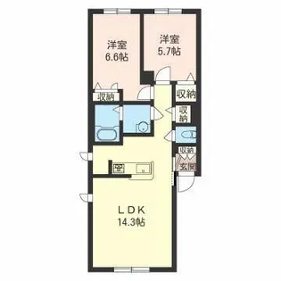 シャーメゾンハピネスIII【00201号室】の間取り