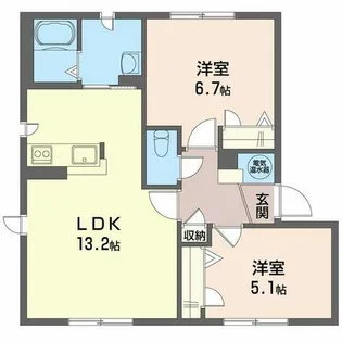 S・PLAZAII【00202号室】の間取り