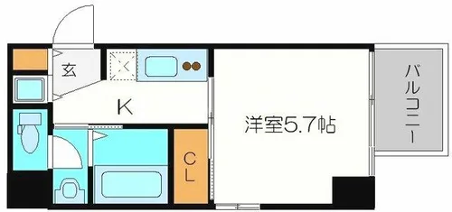 I-DIL NAKANOSHIMA EAST【6階】の間取り