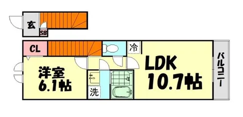 サンコート葵【205号室】の間取り