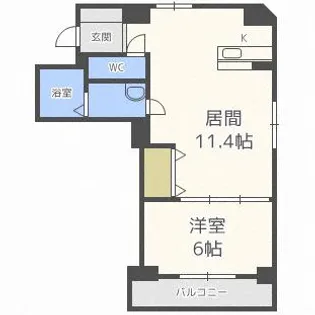 S-FORT南郷通【8階】の間取り