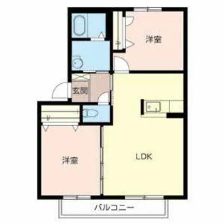 エトワールD【D201号室】の間取り
