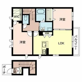 グレイス新町【0201号室】の間取り