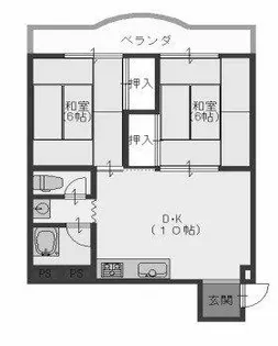 ニューハイツ諏訪の森【2階】の間取り