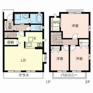 ディア コート 新稲【0101号室】の間取り