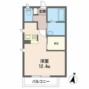 ラフィネHANA A棟【A201号室】の間取り