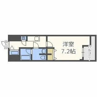 アーデン西天満【7階】の間取り