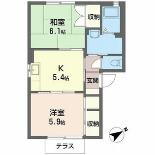 エスポワール【1階】の間取り