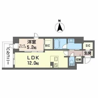 ロイヤルパークヒルズ上町【0603号室】の間取り