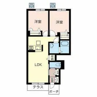 オリーブ【0102号室】の間取り