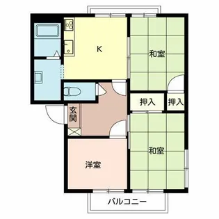 ロジュマン琵琶【0203号室】の間取り