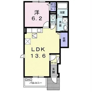福岡県豊前市大字市丸【アパート】の間取り