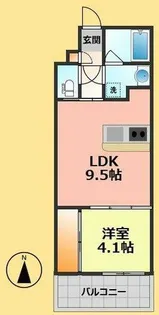 LeGioie豊山Ⅱ【4階】の間取り