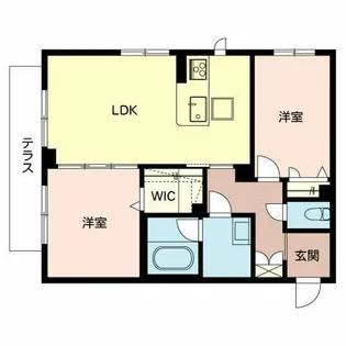 ロベリアNAKANO【0102号室】の間取り