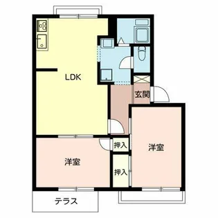 メゾンベルプレ【0102号室】の間取り