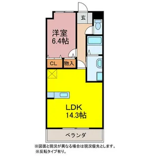 ガーデンコートKOTANI【202号室】の間取り