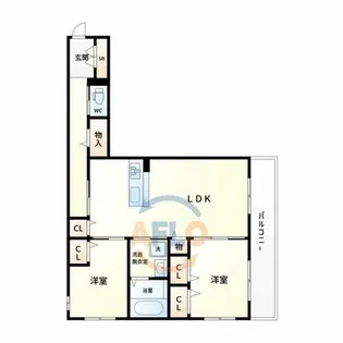 K1阪南町【1階】の間取り