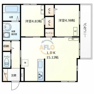 K1阪南町【1階】の間取り
