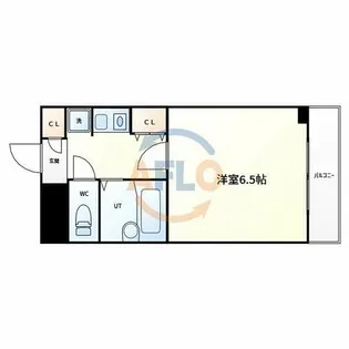 グランヴィ天王寺【8階】の間取り