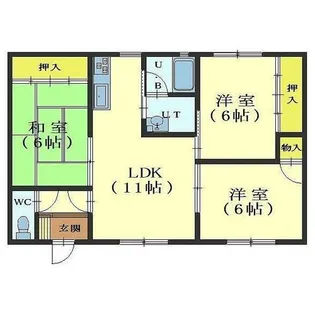 山下マンション【2階】の間取り