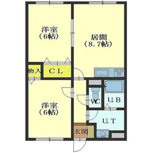 リベラーレ川原【303号室】の間取り