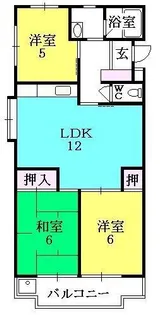 ハイツ百番館Ⅰ【303号室】の間取り