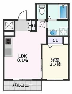 GRANDIR吹田【2階】の間取り