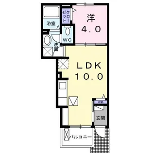 TIFFANY 1ST【1階】の間取り