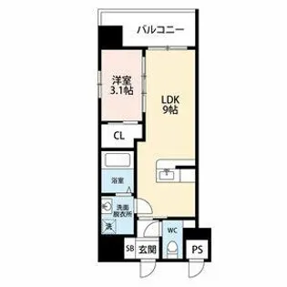Modern Palazzo大濠公園Ⅱ【2階】の間取り