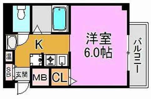 ジュネス高井田【4階】の間取り