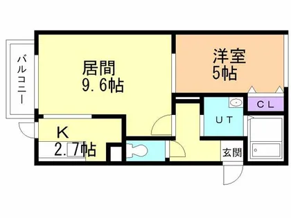 プレジャー室蘭駅前【1階】の間取り