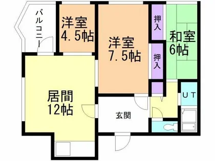 エスパシオ【3階】の間取り