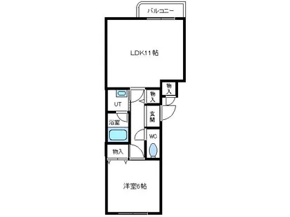 プリートミハラ【301号室】の間取り