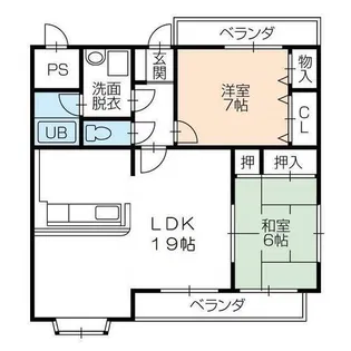 EAST-8【1階】の間取り