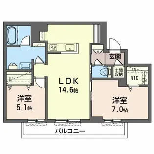 シャーメゾン ブラン【0205号室】の間取り