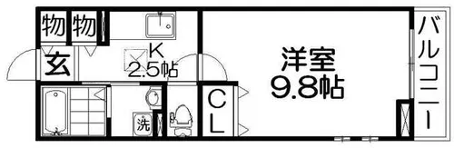 フェアリーカーサI【1階】の間取り