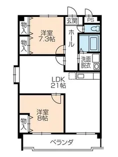 ウィンフィールド曙【2階】の間取り