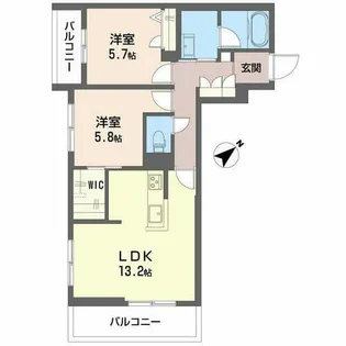 サウザンド和泉【0205号室】の間取り