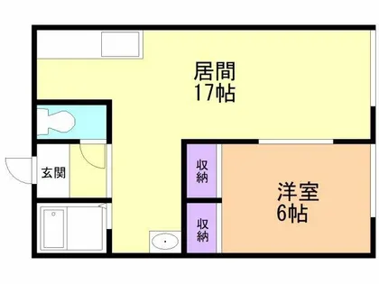 リベルテ桜木【B号室】の間取り