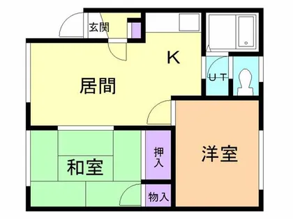 ハイツ・リバーウェーブ【B号室】の間取り